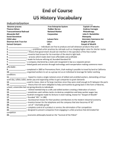 US History STAAR Vocabulary Review