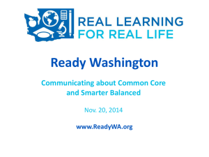 Real Learning for Real Life - Washington State School Directors
