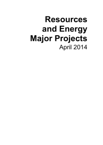 Resources and Energy Major Projects