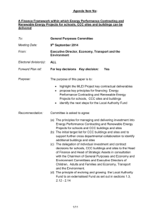 General Purposes Committee Report on Investment Programme