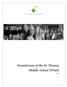 Middle School Foundation Document