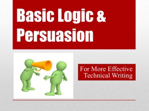 Basic Logic & Persuasion