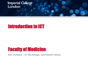 ICT Induction - Faculty of Medicine