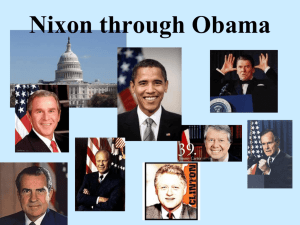 Nixon To Obama