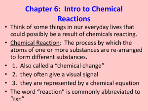 Chemical Equations