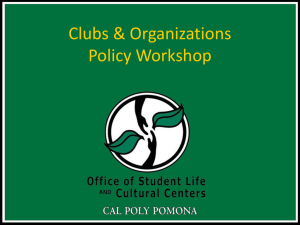 2014-2015 Policy Workshop - California State Polytechnic University