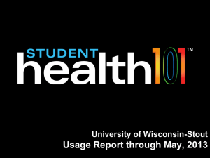 Usage Overview - Student Health 101