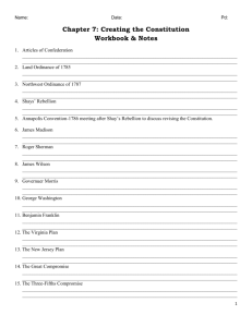 Chapter 7: Creating the Constitution Workbook & Notes