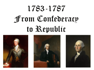 From Confederacy to Republic: 1783-1787