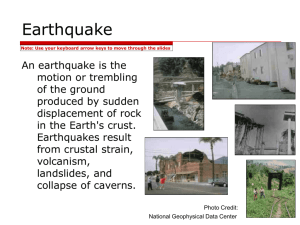 Earthquake Damage ppt - DLESE Teaching Boxes