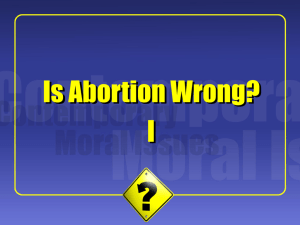 Don Marquis, "Why Abortion is Immoral"