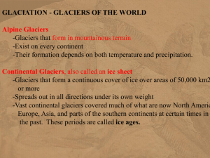 Continental Glaciers