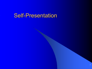 Self Presentation