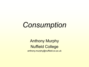 Consumption - Nuffield College