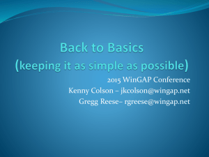 2015 Wingap Conference