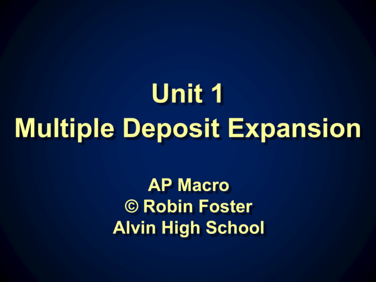 multiple-deposit-expansion