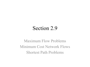 min. cost network flow problem