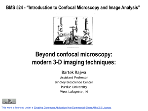 Lecture 9: Novel 3-D microscopy techniques: 2