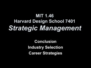 MIT 1.46 Strategic Management