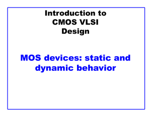 CMOS Logic: Quantiative Analysis