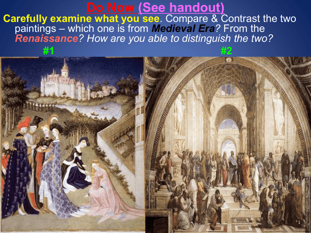 Medieval Vs Renaissance Art