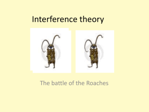 cockroach-ppt-on-interference