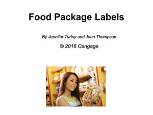 Food Package Labels