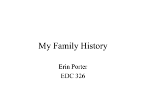 My Family History - University of Kentucky