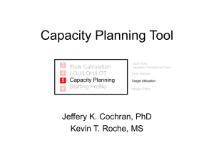 Capacity Planning Tool