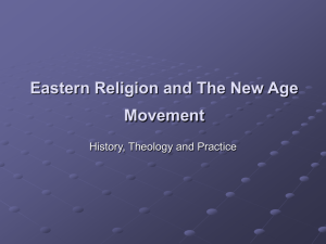 Eastern Religion and The New Age Movement