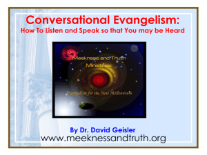 Conversational Evangelism model