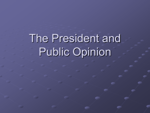 Presidents and Public Opinion
