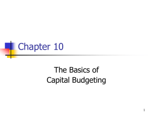 Capital Budgeting Basics, PowerPoint