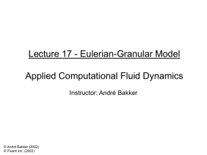 Eulerian Granular Multiphase