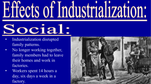 Effects of Industrialization