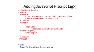 Adding JavaScript ()