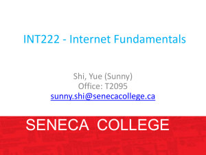 Week1-2 - Seneca College