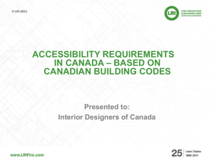 LRI Presents: 2006 Ontario Building Code Training Seminar