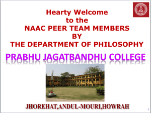 Philosophy - Prabhu Jagatbandhu College