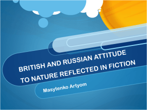 british and russian attitude to nature reflected in fiction