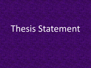 Thesis Statement - Leber-LA