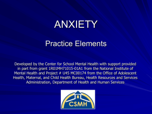 Anxiety Practice Elements