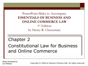 Chapter 002 - Constitutional Law for Business & Online Commerce