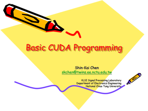 CUDA Programming - VLSI Signal Processing Lab
