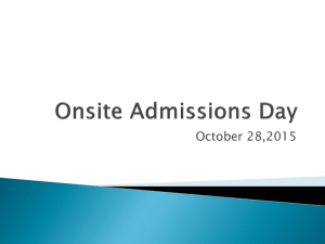 Onsite Admissions Day - Eden Prairie Schools