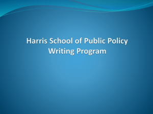 What is a Policy Memo? - Harris School of Public Policy