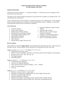 Pre-IB Geometry Final Exam Review Sheet 13-14