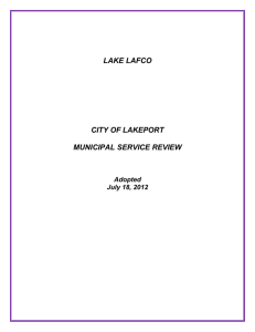 Adopted Lakeport MSR