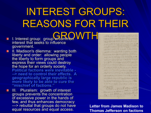 lecture: interest groups