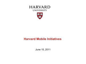 Harvard Mobile and Harvard Reunions